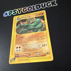Pokemon TCG Machamp Expedition 51/165 Regular Rare MP C35 - Image 3