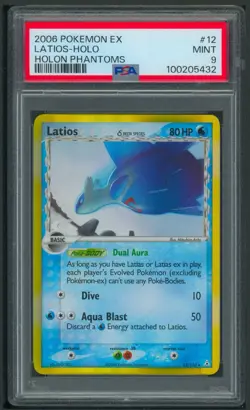 Pokemon EX Holon Phantoms Latios Holo 12/110 PSA 9 - Image 1