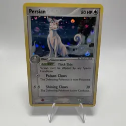 PERSIAN REVERSE HOLO 44/112 EX FIRE RED & LEAF GREEN POKEMON ENGLISH LP+ NM- - Image 1