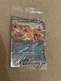 New sealed Pokemon Charizard EX 125/197 Jumbo Obsidian Flames Holo Oversize - Image 2