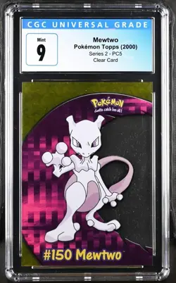 Mewtwo PC5 Pokemon Topps 2000 Series 2 CGC 9 - Image 1
