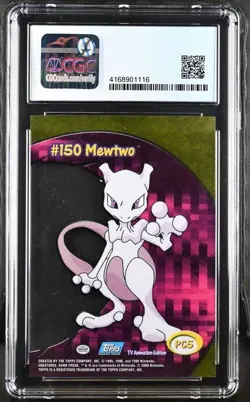 Mewtwo PC5 Pokemon Topps 2000 Series 2 CGC 9 - Image 2