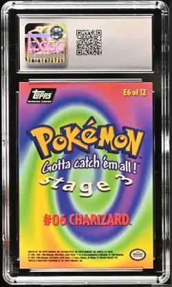 Charizard E6 Topps Pokemon the First Movie 1999 Second Print CGC 8.5 - Image 2