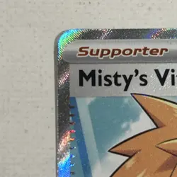 Pokemon Pitch Black Misty's Vitality 111/084 Ultra Rare Holo Full Art Supporter - Image 3