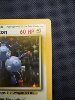 Pokemon Magneton 9/102 Base Set Holo Rare Eng 1999 60HP - Image 5