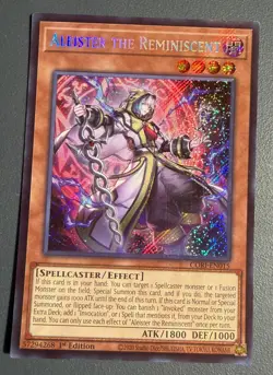 Yu-Gi-Oh! TCG Aleister the Reminiscent Secret Rare Holo CORI-EN015 1st Ed - Image 1