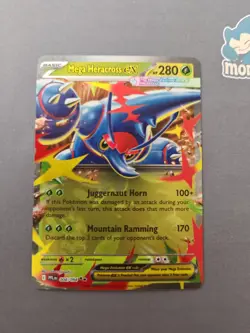 Pokemon TCG Mega Heracross-EX Holo 004/094 Phantasmal Flames - Image 1