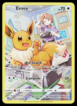 EEVEE TG11/TG30 HOLO BRILLIANT STARS TRAINER GALLERY POKEMON LP - Image 1