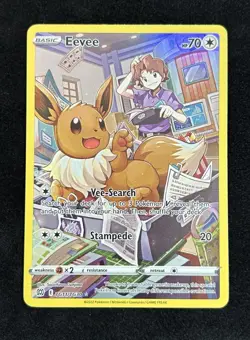 Pokemon Eevee TG11/TG30 Trainer Gallery Card Brilliant Stars English NM/Mint - Image 2