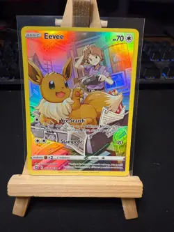 Pokemon TCG Eevee TG11/TG30 – Trainer Gallery Ultra Rare – Brilliant Stars – NM - Image 1