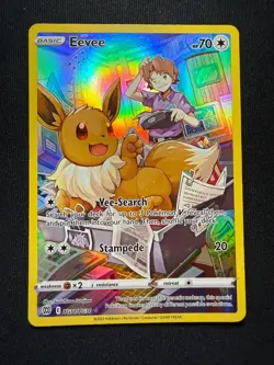 Pokemon TCG Eevee TG11/TG30 – Trainer Gallery Ultra Rare – Brilliant Stars – NM - Image 2