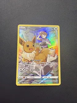Pokemon TCG Eevee Ultra Rare Full Art Holo TG11/TG30 Brilliant Stars 70 HP - Image 1