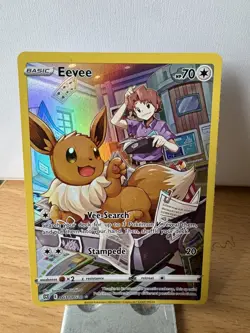 Pokemon TCG Eevee Sword & Shield Mfg: Brilliant Stars Tg11/Tg30 Holo Secret Rare - Image 1