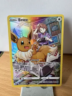 Pokemon TCG Eevee Sword & Shield Mfg: Brilliant Stars Tg11/Tg30 Holo Secret Rare - Image 1
