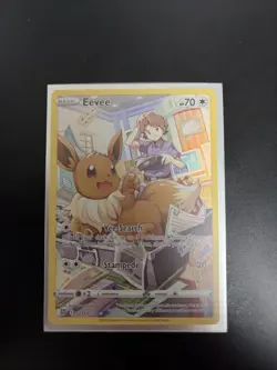 Pokemon TCG Eevee TG11/TG30 Brilliant Stars Trainer Gallery Holo Full Art MP - Image 1