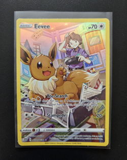 Eevee TG11/TG30 Holo Ultra Rare Brilliant Stars Trainer Gallery Pokemon TCG - Image 1