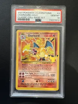 2021 Pokemon Celebrations Charizard Holo Gem Mint PSA 10 Card - Image 1