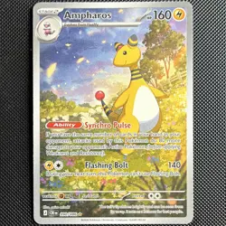 Pokemon TCG Ampharos Rare Holo Stage 2 160 HP 090/086 CR1 English(10 Contestant! - Image 1