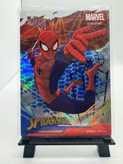 Spider-Man UR26 SPM01 Zhenka Marvel Ultra Rare Holo Foil Trading Card - Image 1
