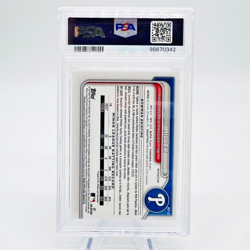 2024 Bowman Chrome AIDAN MILLER 1st REFRACTOR PSA 10 Gem Mint SP /499 Phillies - Image 3