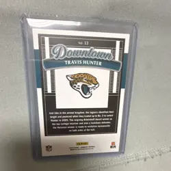 Panini Donruss 2025 Football Downtown Travis Hunter Jaguars RC #13 Insert - Image 2