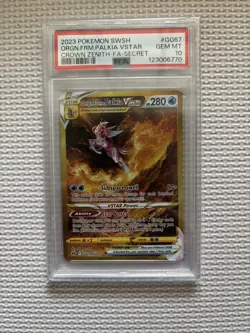 PSA 10 Gem Mint - Origin Forme Palkia VSTAR GG67/GG70 Crown Zenith Alt Art Gold - Image 1