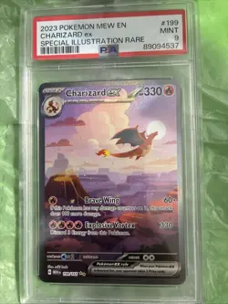 2023 POKEMON MEW EN-151 #199 CHARIZARD EX SPECIAL ILLUSTRATION RARE PSA 9 - Image 1