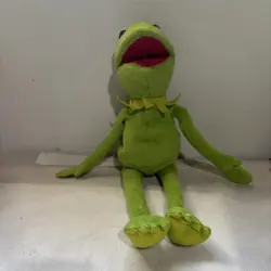 Ty Beanie Buddies Kermit THE Frog Muppets Plush, 16" Disney Green - Image 1
