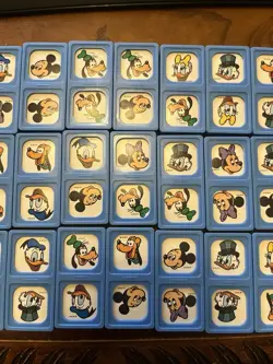 Disney Dominoes 1976 Vintage 28 Piece Set By Whitman Original Box - Image 3