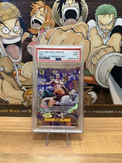 2023 ONE PIECE OP05-AWAKENING OF THE NEW ERA SPECIAL ALTERNATE ART ENEL PSA 9 - Image 1