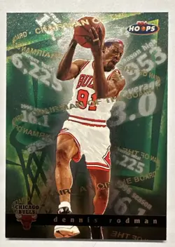 1997-98 NBA Hoops Dennis Rodman NBA Chairman of the Board #3 HOF "The Worm" - Image 1