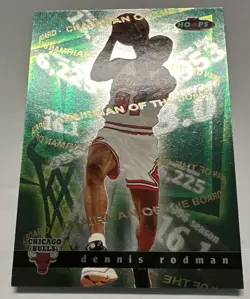 1997-98 NBA Hoops Dennis Rodman NBA Chairman of the Board #3 HOF "The Worm" - Image 2