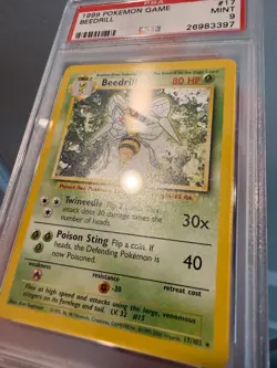 Beedrill 17/102 #17 Pokemon Base Set 1999 TCG Unlimited - MINT PSA 9 - Image 3