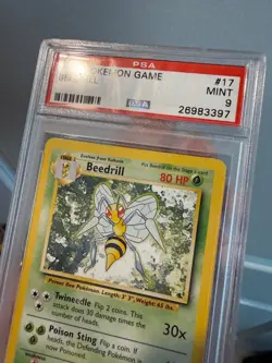 Beedrill 17/102 #17 Pokemon Base Set 1999 TCG Unlimited - MINT PSA 9 - Image 5