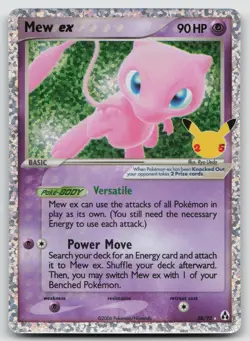 Mew ex 88/92 Classic Collection Celebrations: Classic Collection Pokemon Holo NM - Image 1