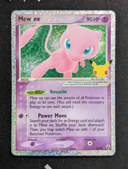 Mew ex 88/92 Celebrations: Classic Collection Pokemon NM Holo - Image 1