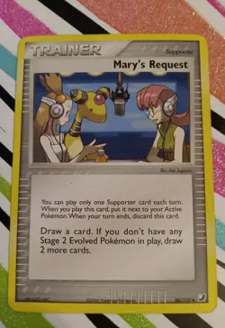 Pokemon TCG Trainer Card Mary's Request 86/115 (2005) Unseen Forces - Image 1