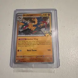 Pokemon Chicago Field Museum Fossil Exhibit Archeops Promo Card 051/086 SEALED - Image 1