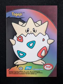 TOGEPI PC8 2000 Topps Pokemon TV Animation Clear Cards NM - Image 2