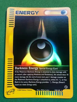 158/165 Darkness Energy Reverse Holo Pokemon Card (Used condition single) - Image 1