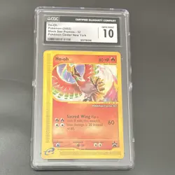 Pokemon TCG Ho-Oh Black Star Promo 52 Pokemon Center New York 2002 Holo CGC 10 - Image 1