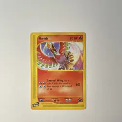 Pokemon Black Star Promo Ho-oh Regular 80 HP 52/53 Basic 2002 TCG Card - Image 1