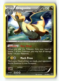 Pokemon Card Dragonite (51) LP XY - Roaring Skies 51/108 - Image 1