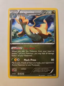 Pokemon Card Dragonite Roaring Skies Rare 51/108 - Image 1