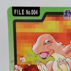 Pokemon Cards Bandai Carddass Charmander File 004 1997 VG Japanese f730 - Image 2