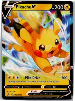 Pikachu V - Promo SWSH: Sword & Shield Promo Cards SWSH285 NM Holo - Image 1