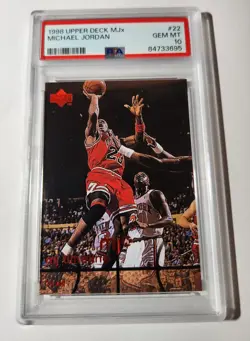 MICHAEL JORDAN -- 1998 UPPER DECK -- MJx TIMELINE -- #22 -- PSA GEM MINT 10 - Image 1
