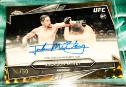 2026 Topps Chrome UFC Jackson McVey RC Gold Geometric Refractor #35/50 - Image 1