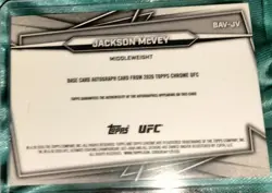 2026 Topps Chrome UFC Jackson McVey RC Gold Geometric Refractor #35/50 - Image 2