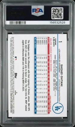 2024 Topps Chrome Shohei Ohtani #1 PSA 10 X-Fractor Los Angeles Dodgers - Image 2